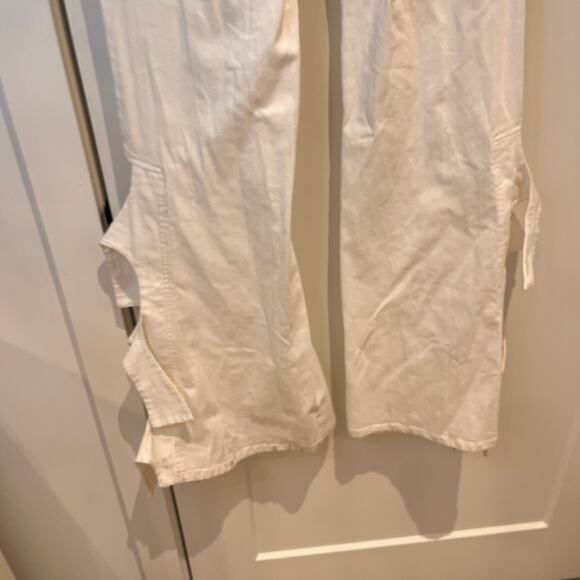 Alexis White Alexander Side Tie Flare Pants Sz Medium - Picture 7 of 13